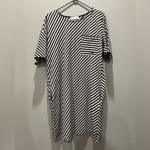Tori Burch boatneck striped dress